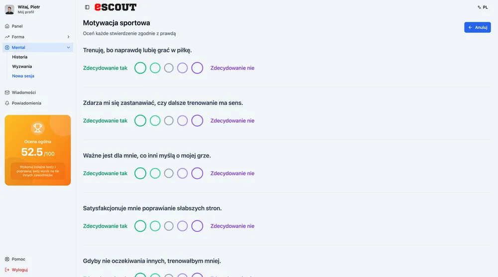 eScout Mental Tests